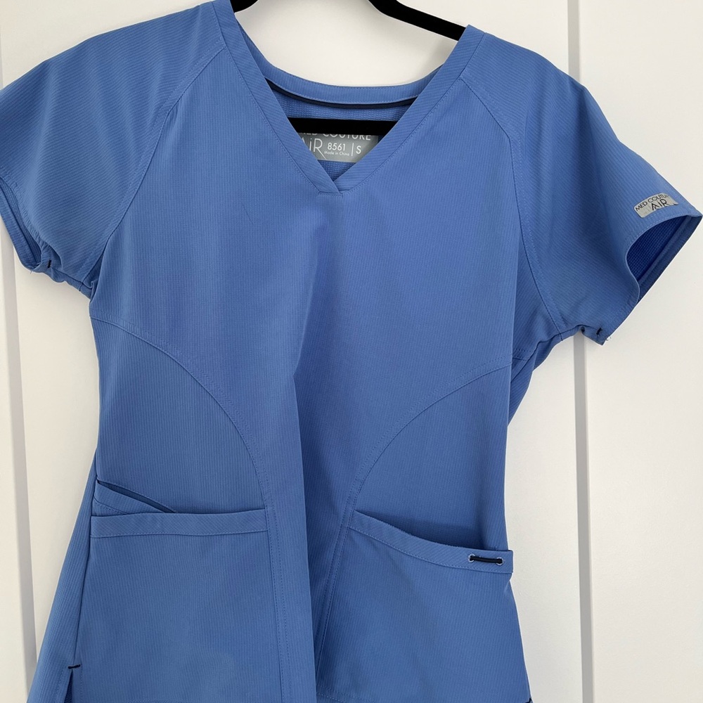 Blue Women's Scrub Top